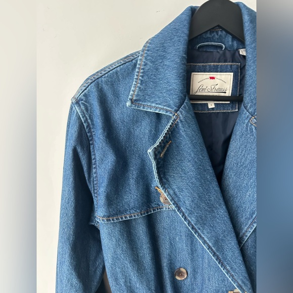 Levi’s denim trench coat nwt - Picture 3 of 11